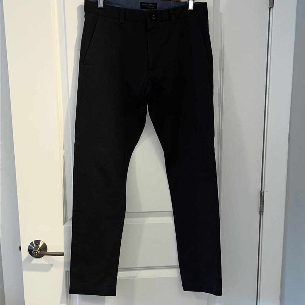 Banana Republic Men's Skinny Dark Grey Chinos